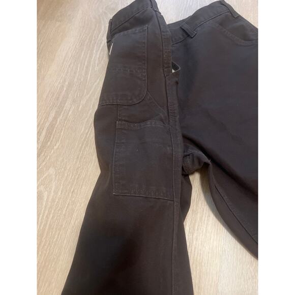 Vintage Carhartt Brown Loose Original Fit Pants Cotton Size 39 Cargo - Picture 7 of 9